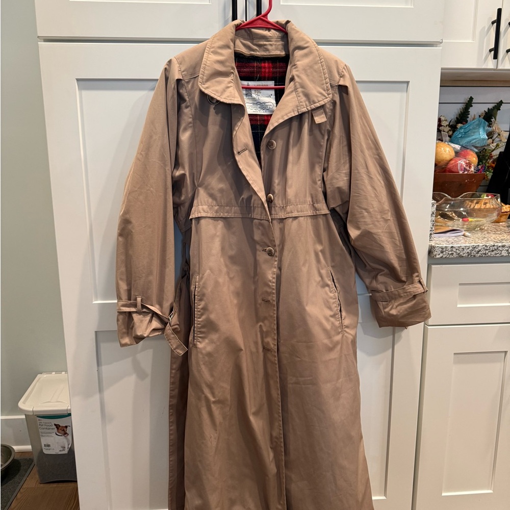 Tan London Fog Trench Coat